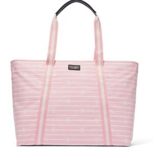 Victoria's Secret Pink Striped Tote Bag
